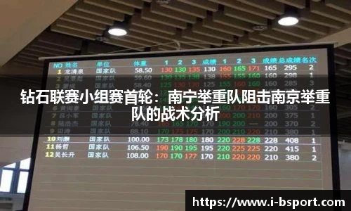 钻石联赛小组赛首轮：南宁举重队阻击南京举重队的战术分析